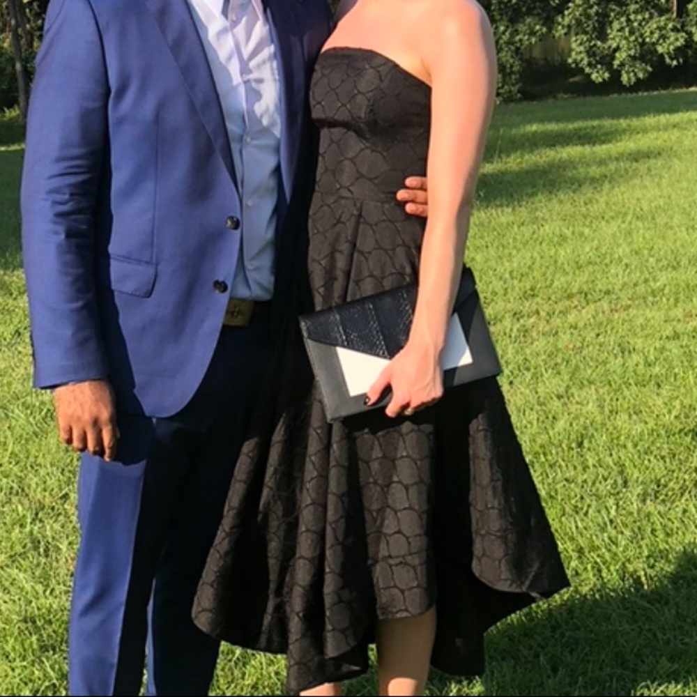 CMEO COLLECTIVE Making Waves Strapless Dress